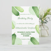 Invitation Carton d'invitation d'anniversaire Pickles & Conco (Debout devant)