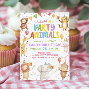 Invitation Carton d'invitation d'anniversaire pour enfants An