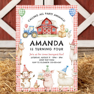Invitation Carton d'invitation d'anniversaire pour enfants av
