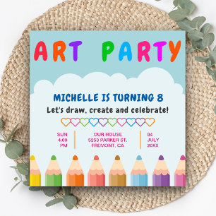Invitation Carton d'invitation d'anniversaire pour enfants av