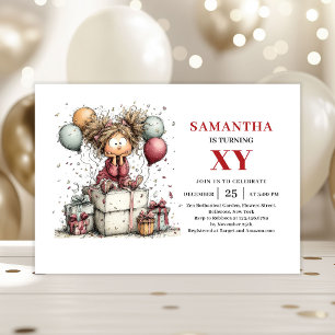Invitation Carton d'invitation d'anniversaire pour fille Mign