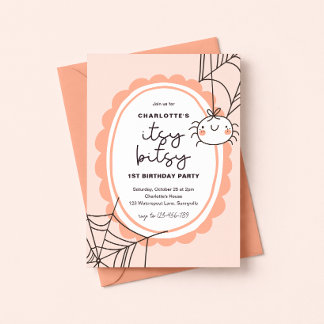 Invitation Carton d'invitation d'anniversaire pour la petite