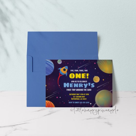 Invitation Carton d'invitation d'anniversaire pour le premier