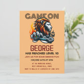 Invitation Carton d'invitation d'anniversaire pour un joueur (Debout devant)