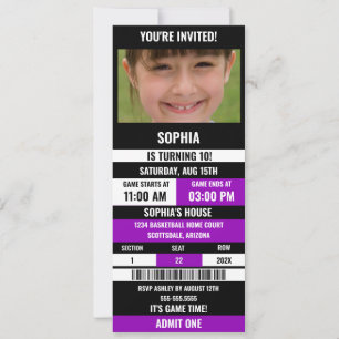 Invitation Carton d'invitation d'anniversaire pour un match d