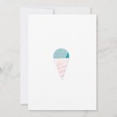 Invitation Carton d'invitation d'anniversaire pour une fête à (Dos)