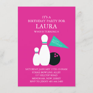 Invitation Carton d'invitation d'anniversaire pour une fête d
