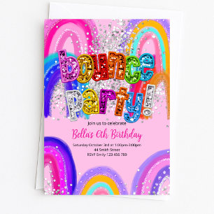 Invitation Carton d'invitation d'anniversaire pour une fête d
