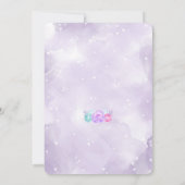 Invitation Carton d'invitation d'anniversaire pour une soirée (Dos)