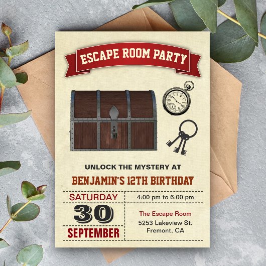 Invitation Carton d'invitation d'anniversaire pour une soirée