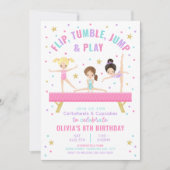 Invitation Carton d'invitation d'anniversaire Rose pour Gymna (Devant)