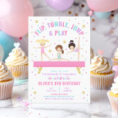 Invitation Carton d'invitation d'anniversaire Rose pour une G