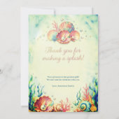 Invitation Carton d'invitation d'anniversaire Seven Making a (Dos)