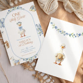Invitation Carton d'invitation d'anniversaire Silly Goose à f