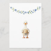 Invitation Carton d'invitation d'anniversaire Silly Goose à f (Dos)