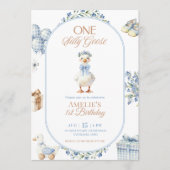 Invitation Carton d'invitation d'anniversaire Silly Goose à f (Devant)