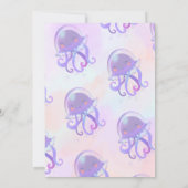 Invitation Carton d'invitation d'anniversaire Sirène Pailleté (Dos)