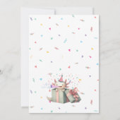 Invitation Carton d'invitation d'anniversaire sur le thème de (Dos)