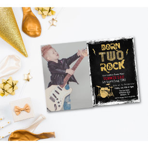 Invitation Carton d'invitation d'anniversaire Two Rocks