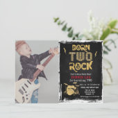 Invitation Carton d'invitation d'anniversaire Two Rocks (Debout devant)