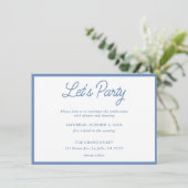 Invitation Carton d'invitation de Bat Mitzvah Floral Moderne  (Debout devant)