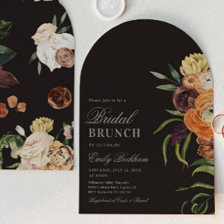 Invitation Carton d'invitation de brunch de mariage avec arch