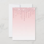 Invitation Carton d'invitation de chaton avec paillettes qui  (Dos)