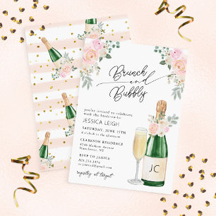 Invitation Carton d'invitation de douche de mariée Brunch & B