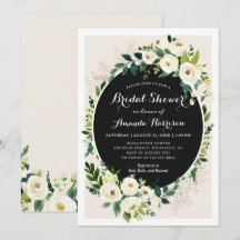 Carton d'invitation de douche de mariée Champagne 