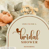 Invitation Carton d'invitation de douche de mariée de style b