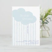 Invitation Carton d'invitation de douche de mariée Nuage de P (Debout devant)