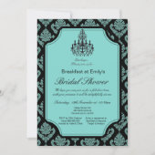 Invitation Carton d'invitation de douche de mariée petit déje (Devant)