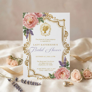 Invitation Carton d'invitation de douche de mariée Régence Wi