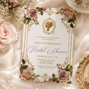 Invitation Carton d'invitation de douche de mariée Régence Wi