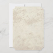 Invitation Carton d'invitation de douche de mariée Renaissanc (Dos)