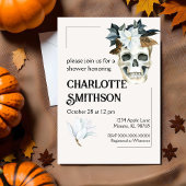 Invitation Carton d'invitation de douche Floral Rustique avec