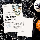 Invitation Carton d'invitation de douche Floral Rustique avec