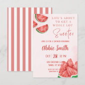 Invitation Carton d'invitation de douche sur le thème de la p (Devant / Derrière)