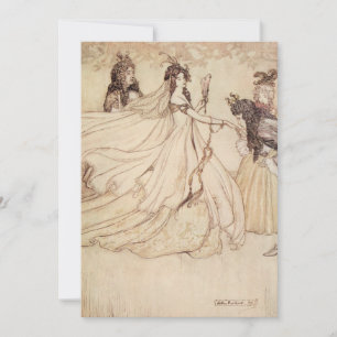 Invitation Carton d'invitation de fête Cendrillon Contes de f