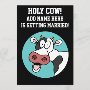 Invitation Carton d'invitation de fête de bachelor de Holy Co