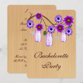 Invitation Carton d'invitation de fête de Bachelorette en pot (Devant / Derrière)
