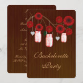Invitation Carton d'invitation de fête de Bachelorette en pot (Devant / Derrière)