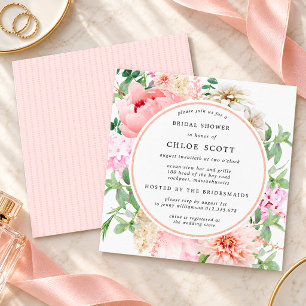 Invitation Carton d'invitation de Fête de Mariage au motif de