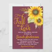 Invitation Carton d'invitation de Fête de Mariage - Tournesol (Devant)