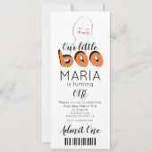 Invitation Carton d'invitation de fête de style Ticket Fantôm (Devant)