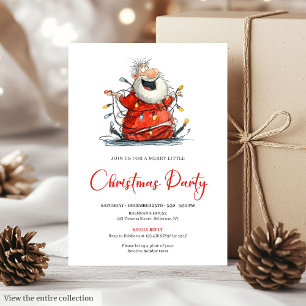 Invitation Carton d'invitation de fête de vacances de Noël à