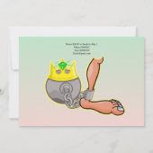 Invitation Carton d'invitation de fête d'enterrement de vie d (Dos)