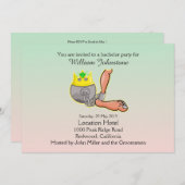 Invitation Carton d'invitation de fête d'enterrement de vie d (Devant / Derrière)