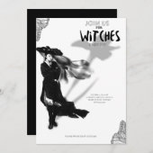 Invitation Carton d'invitation de fête d'Halloween de sorcièr (Devant / Derrière)