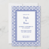 INVITATION CARTON D'INVITATION DE FÊTE ÉLÉGANT AVEC BORDURE B (Devant)